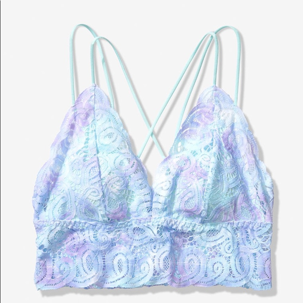 Pink CROCHET LACE BRALETTE